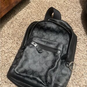 Black coach crossbody Bag